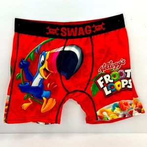 SWAG, FROOT LOOPS BY KELLOG’S BOXER BRIEFS,92% MICROPOLYESTER 8% ELSTANE, LARGE